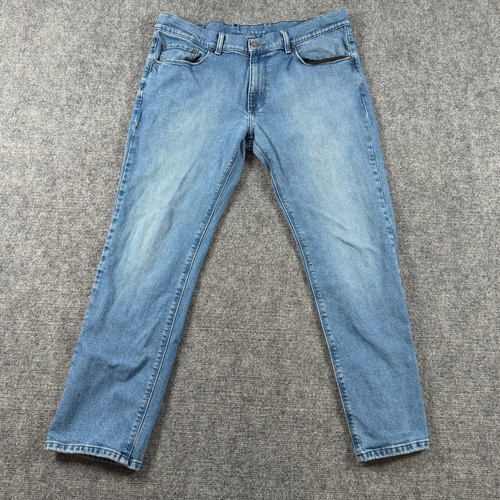 Mott & Bow Jeans Mens 36x30 Blue Slim Fit Stretch Denim Pants Casual